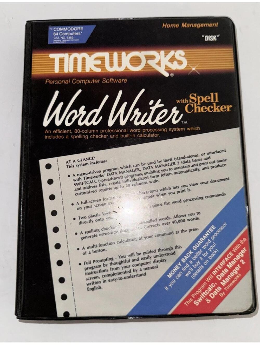 Timeworks Work Writer With Spell Checker Personal Computer Software COMPLETE - Picture 3 of 9